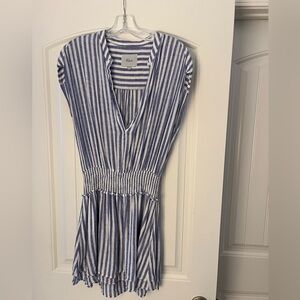 RAILS Blue and White Striped Dress/romper